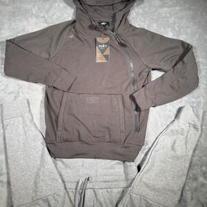 Tuxy Sweat Suit Mens Size M Grey One Piece Jumpsuit Lounge Hoodie Joggers NWT